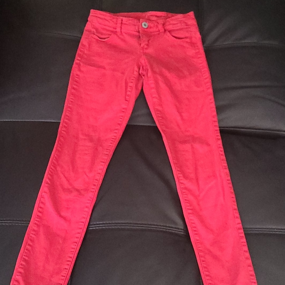 American Eagle Red Skinny Jeans - Picture 3 of 8
